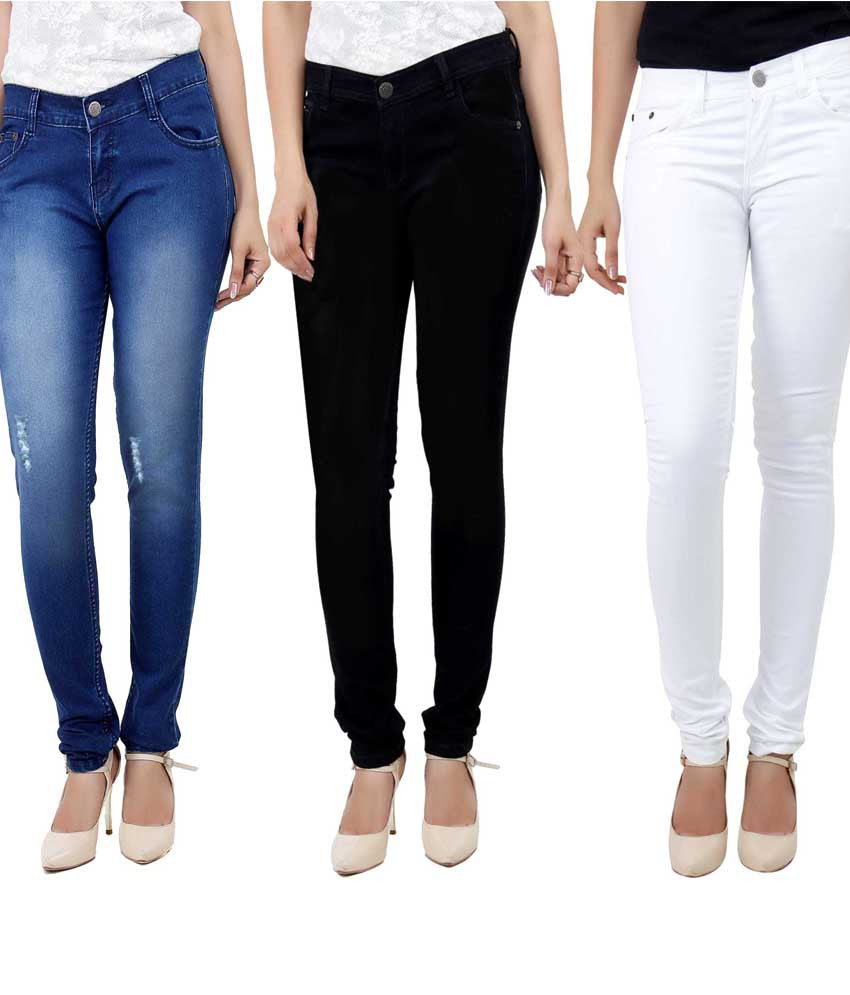 Buy Women Blue Denim Lycra Blend Jeans (Pack of 1) Online at Best Prices in  India - JioMart.